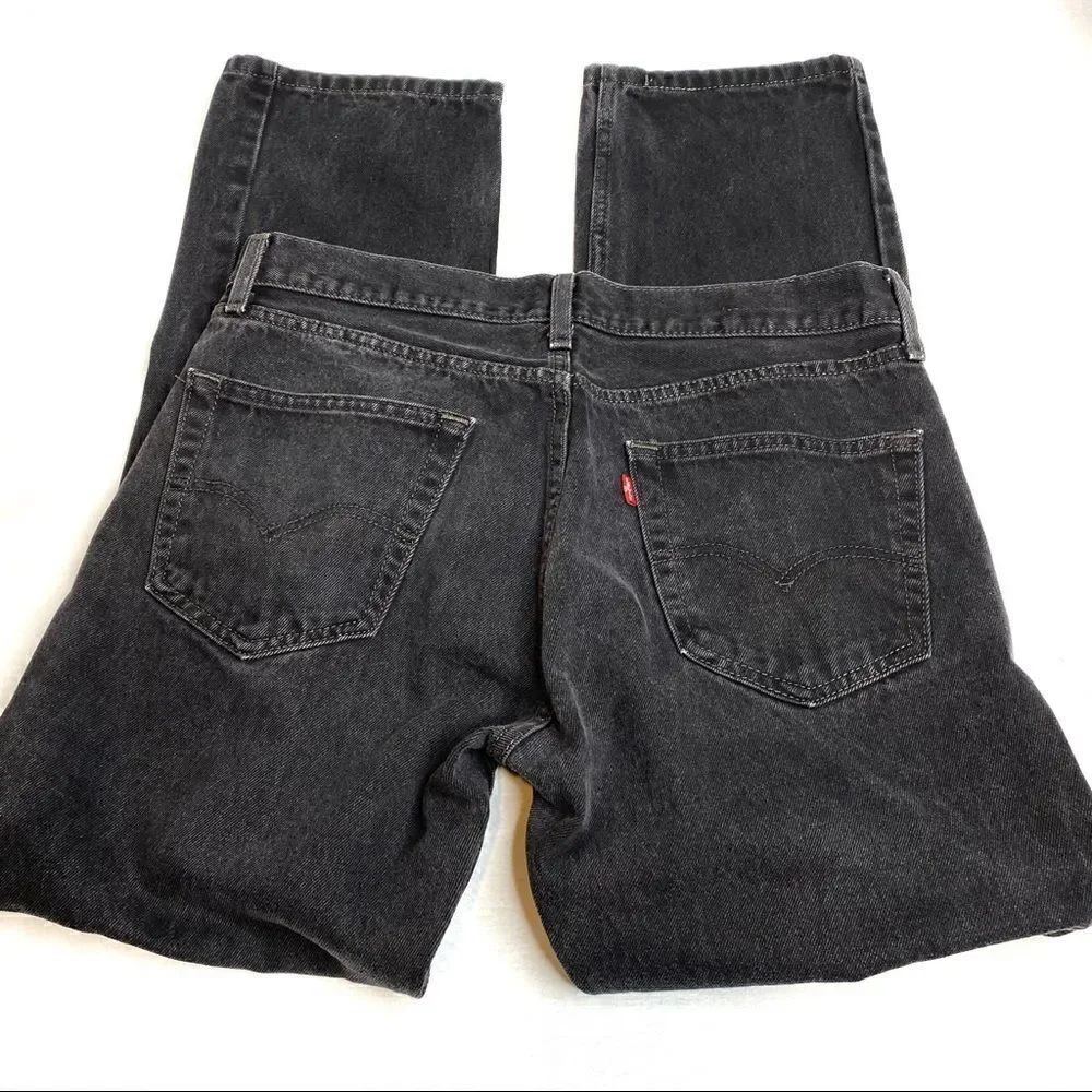 Levi’s black 505 straight leg jeans size 34 X 32